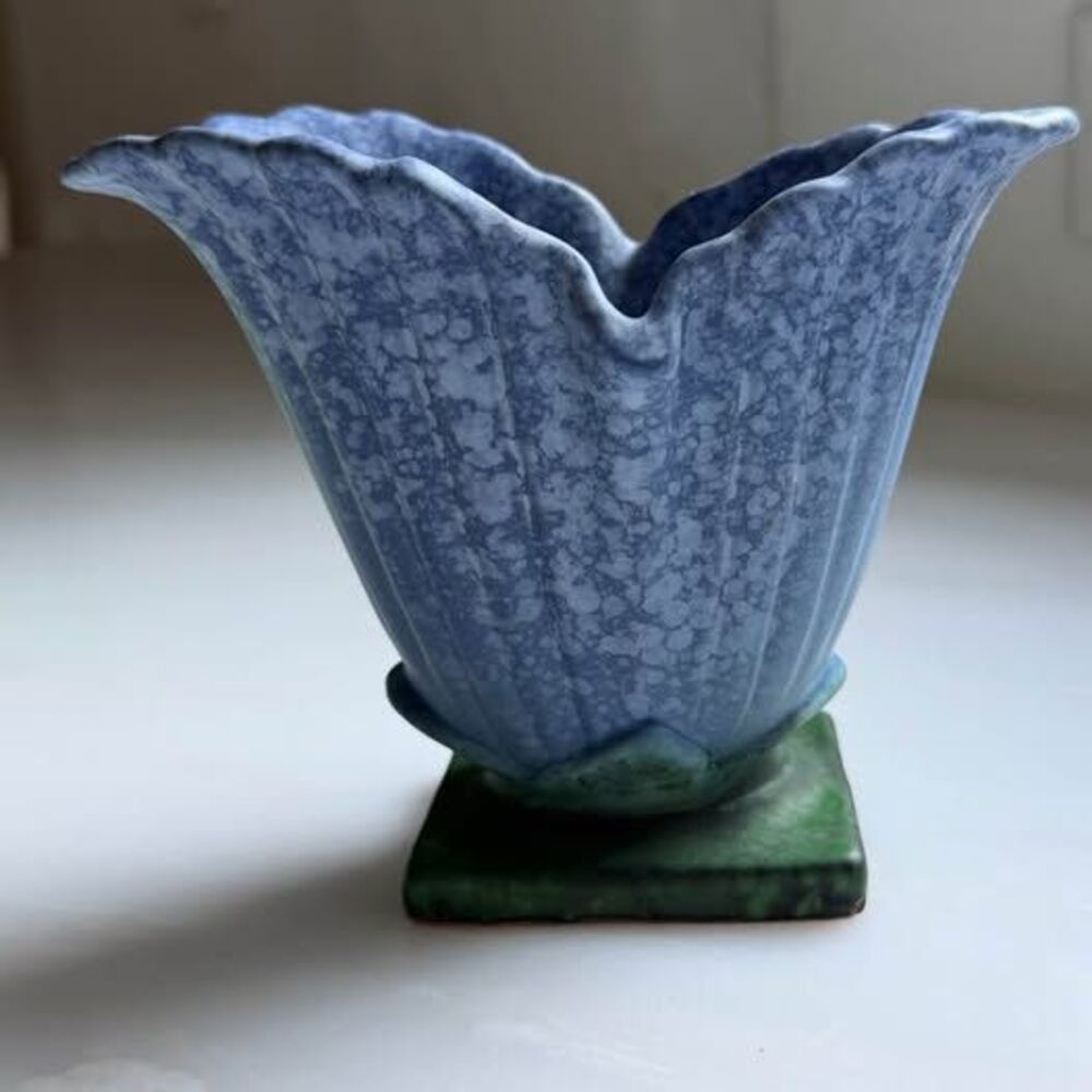 Antique Weller Pottery Blue Sydonia Vase